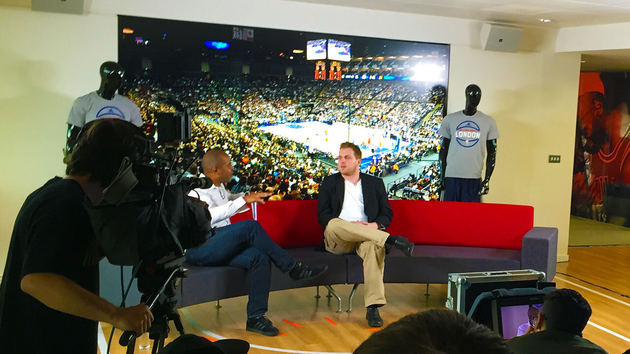 NBA announcement exclusively streamed LIVE sports filming sport webcasting company to stream sport to facebook streaming to youtube 360 video production to film sport uk